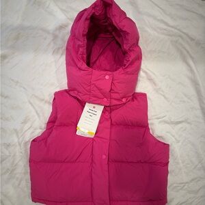 Lululemon Pink Wunder Puff Super-Cropped Vest